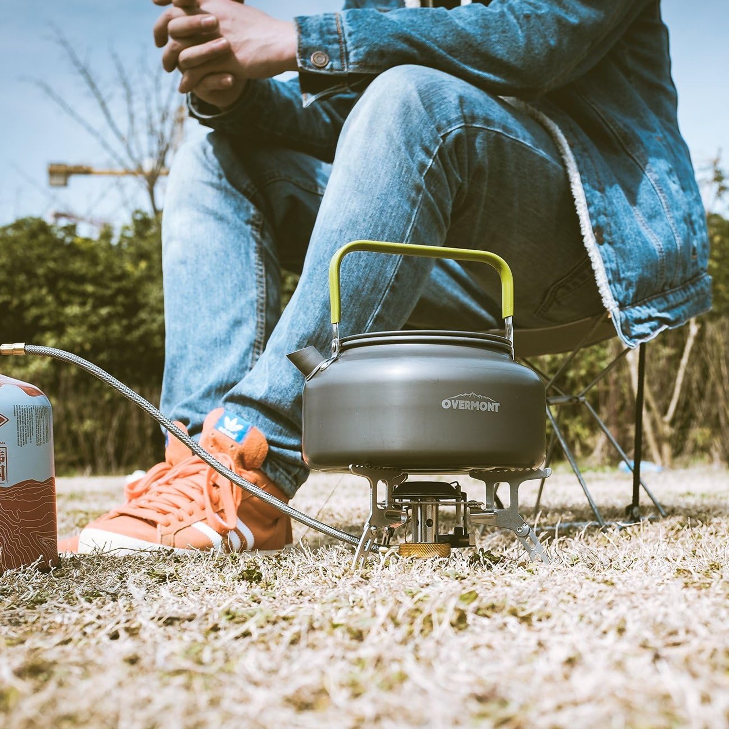 Overmont 1.2L Aluminium Camping Kettle: image 5