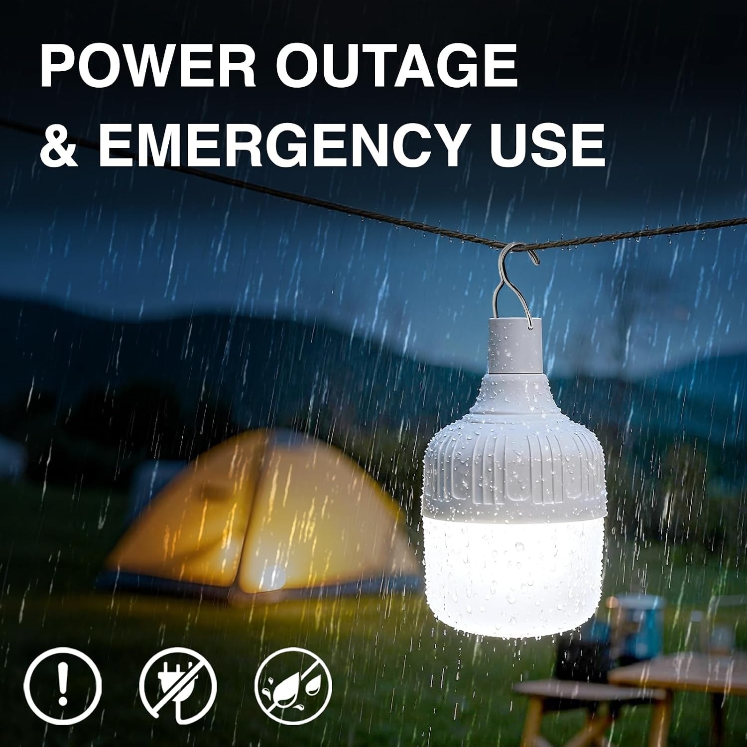 LETOUR 5000 Lumen Rechargeable LED Camping Light: image 4