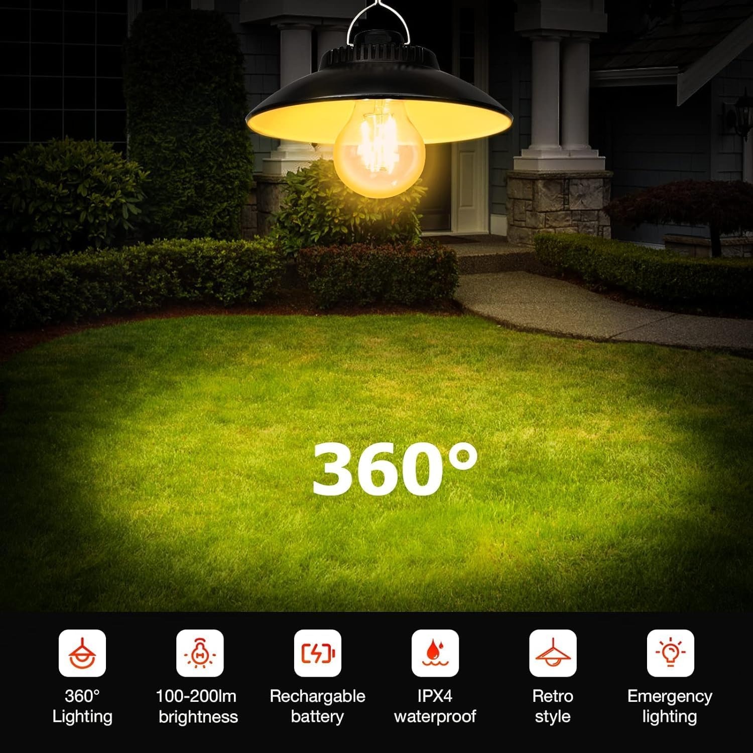 Retro Rechargeable Camping Lantern