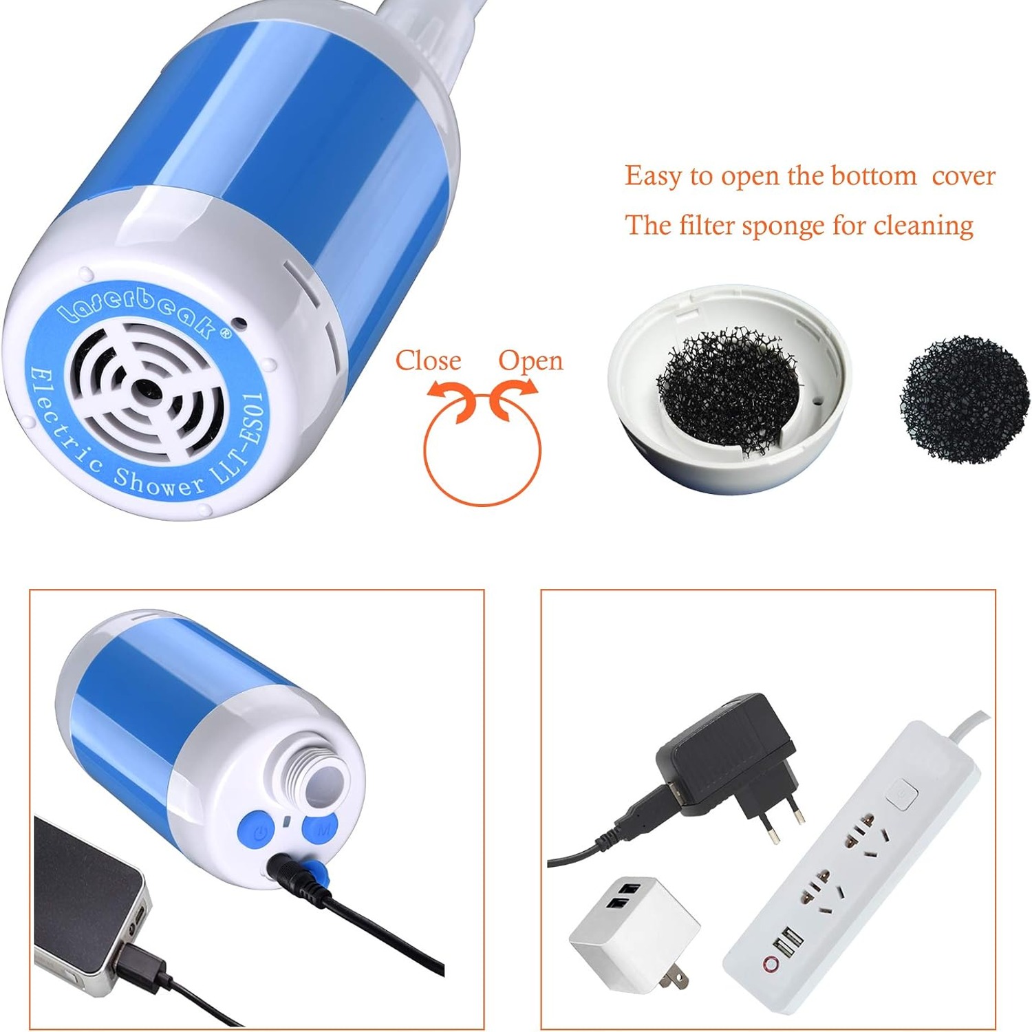 Portable Camping Shower Pump with Rechargeable Battery: image 3