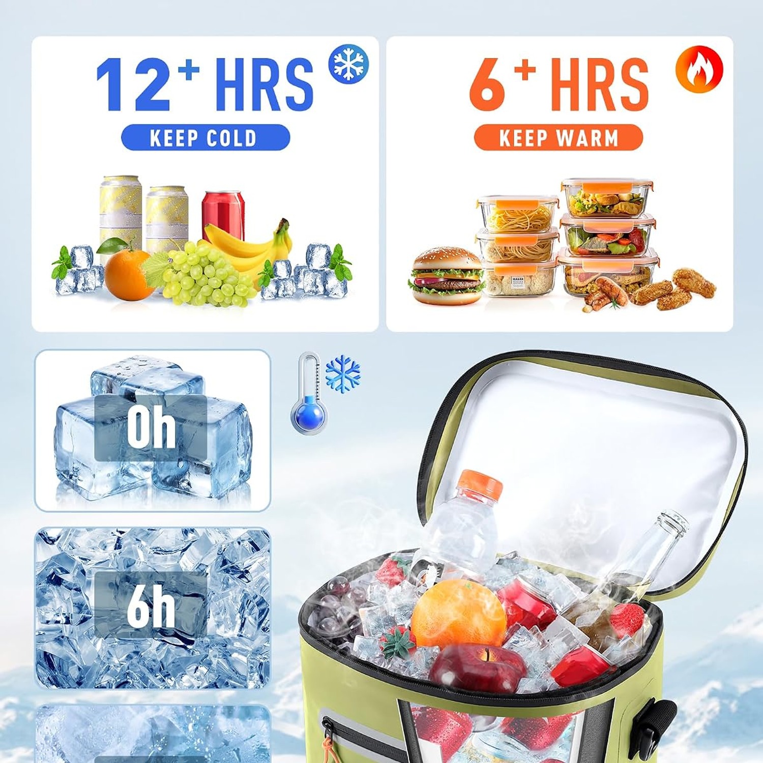 Sydioor Soft Sided Cool Bag 14L Insulated Cooler: image 3