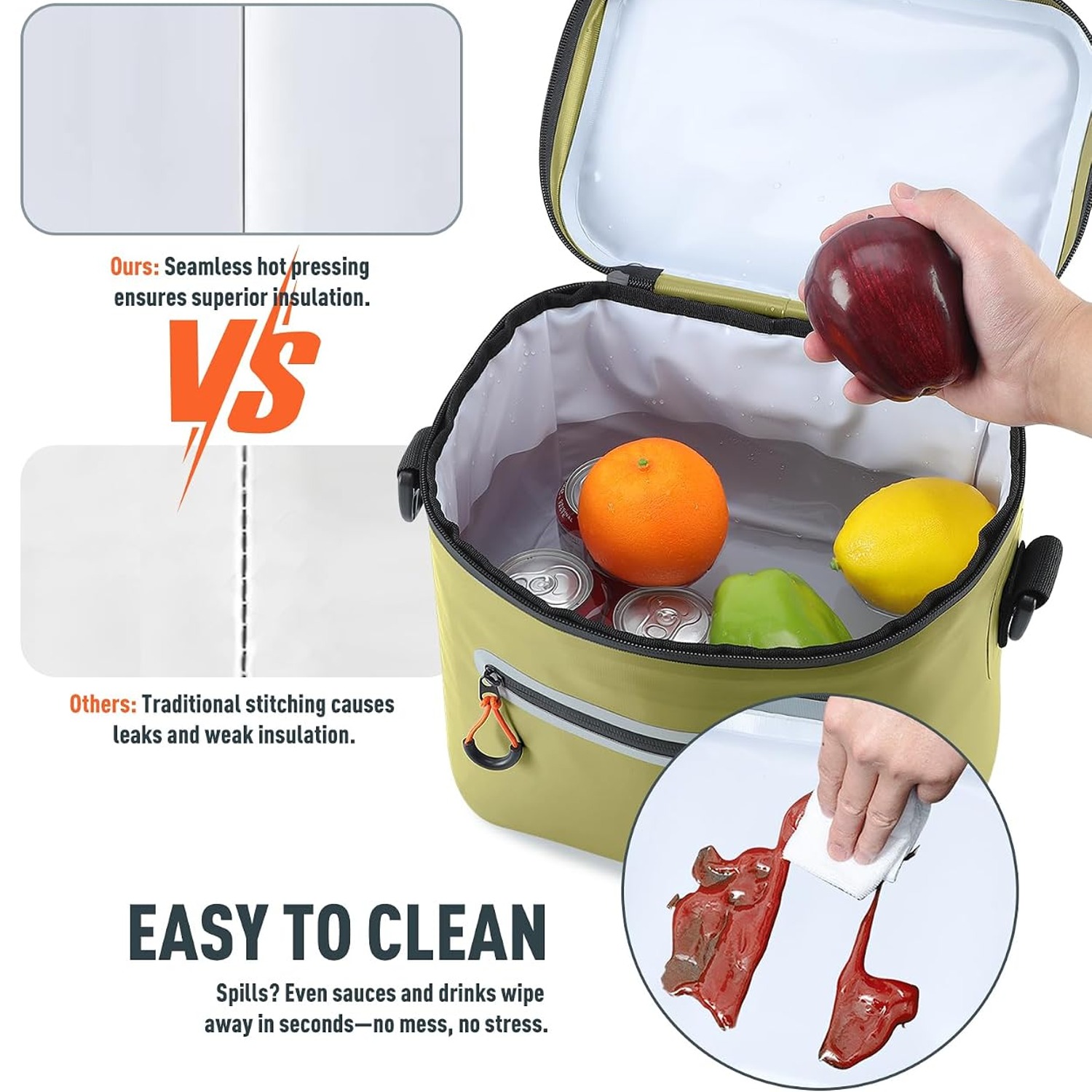 Sydioor Soft Sided Cool Bag 14L Insulated Cooler: image 4