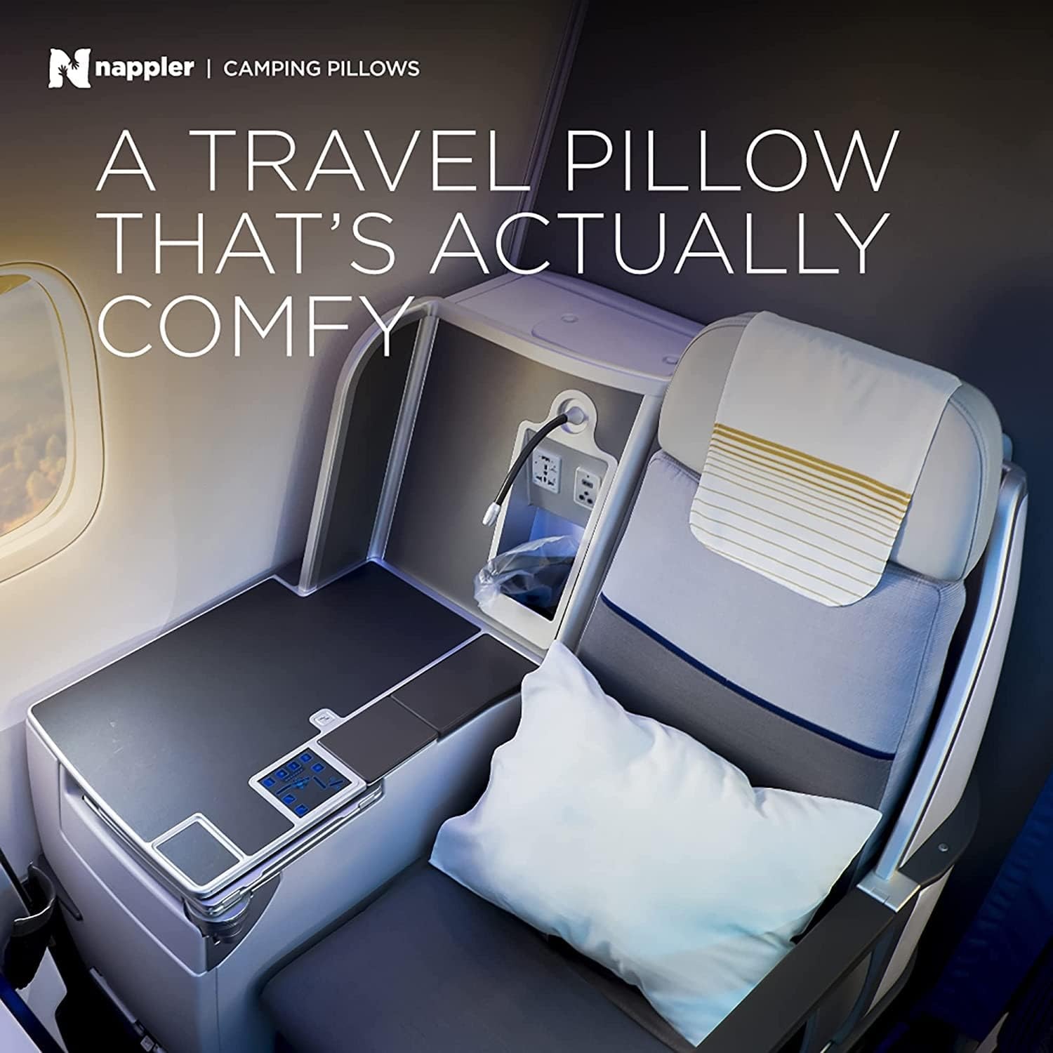 Compressible Shredded Memory Foam Camping Pillow: image 4