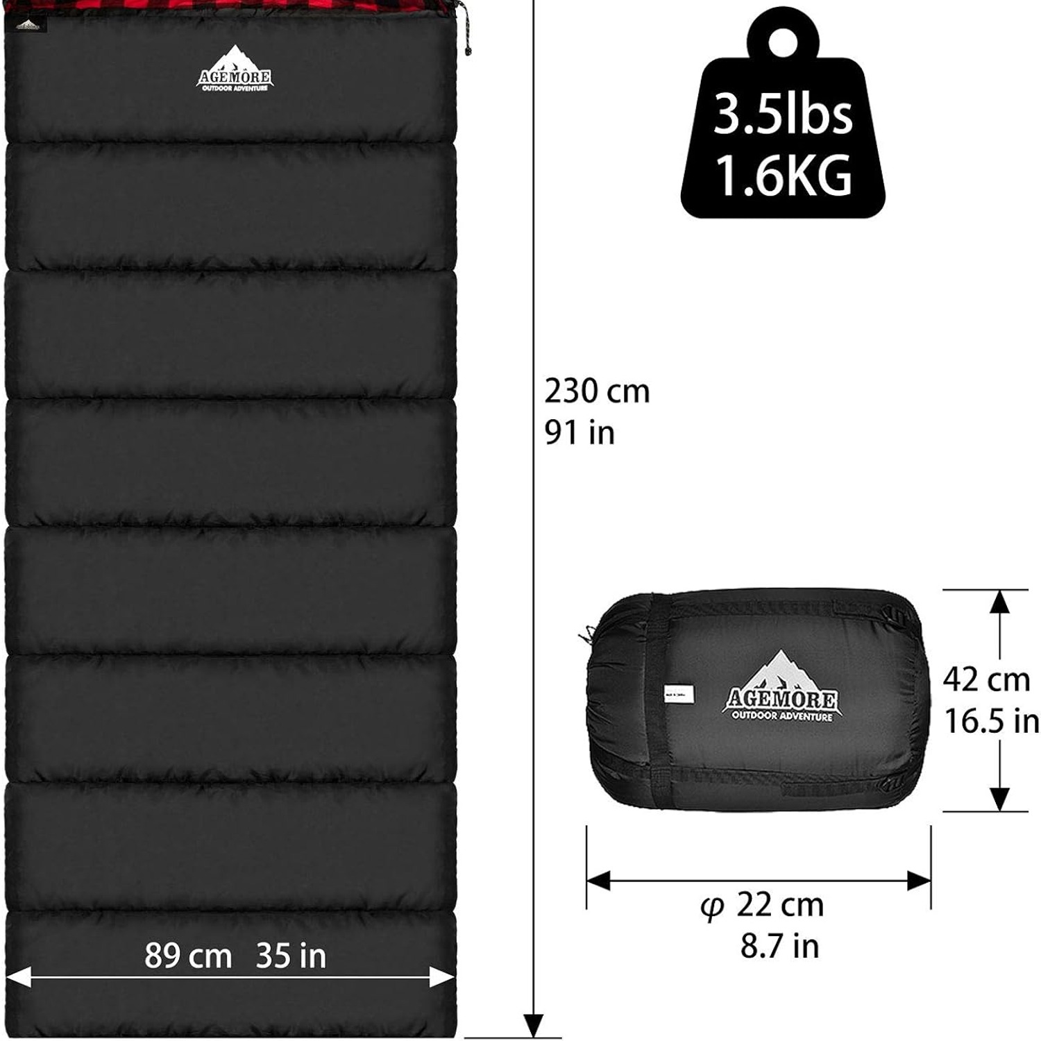 Mcota Cotton Flannel Sleeping Bag: image 6