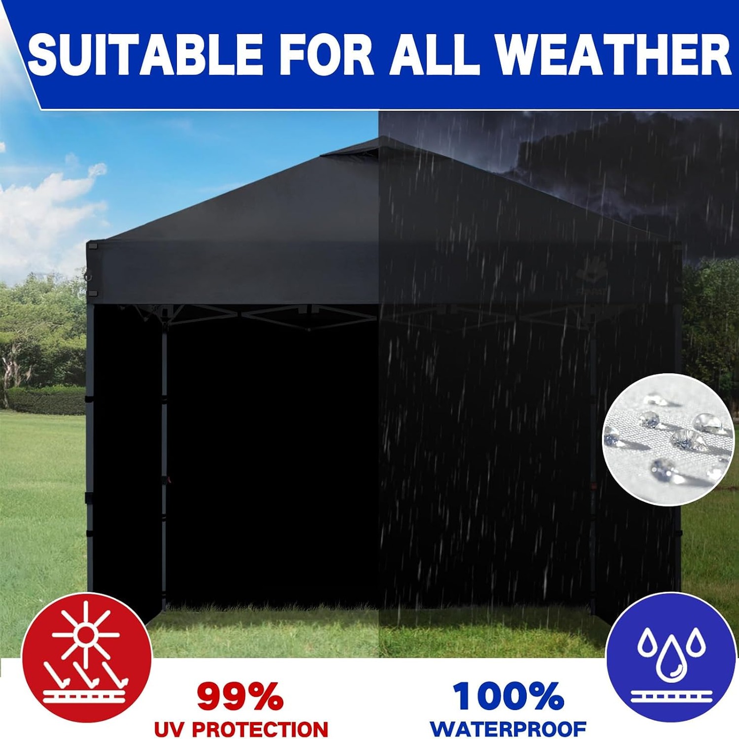 Gazebo Side Walls 3 Pack